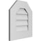Ekena Millwork Octagonal Top Surface Mount PVC Gable Vent w/ 3-1/2"W x 1"P Standard Frame, 16"W x 18"H GVPOT16X1801SN - alternate 3
